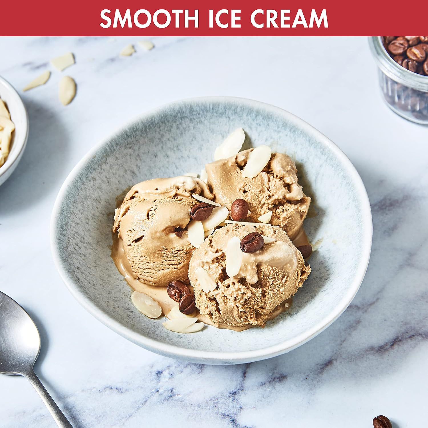 Magimix Gelato Expert | Frozen Dessert Maker with Built In Compressor | 2 x 2 L bowls | Makes Ice Cream, Gelato, Granita, Frozen Yoghurt, Sorbets | Satin, 11680