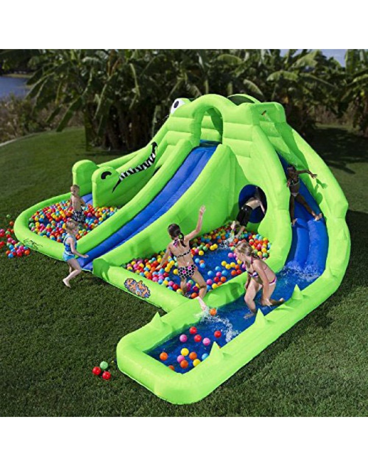 Blast Zone Ultra Croc Huge Inflatable Water Park