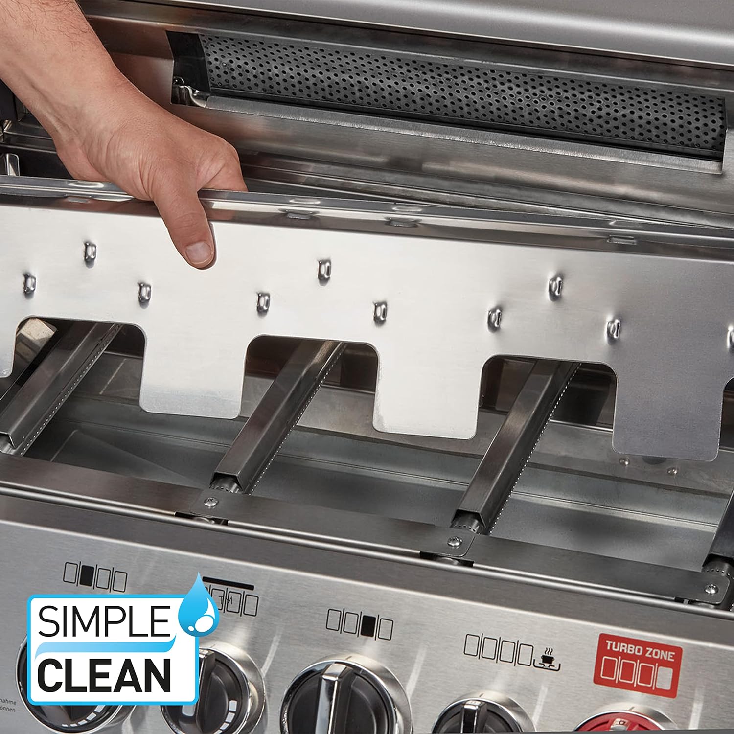 Enders® Gasgrill MONROE PRO 4 SIK TURBO, 4-Edelstahlbrenner, Seitenkocher, Infrarot-Backburner, PanoVision Sicht, HEAT RANGE™-Brenner, SWITCH GRID™, 800 °C TURBO ZONE™, SIMPLE CLEAN™ #8378