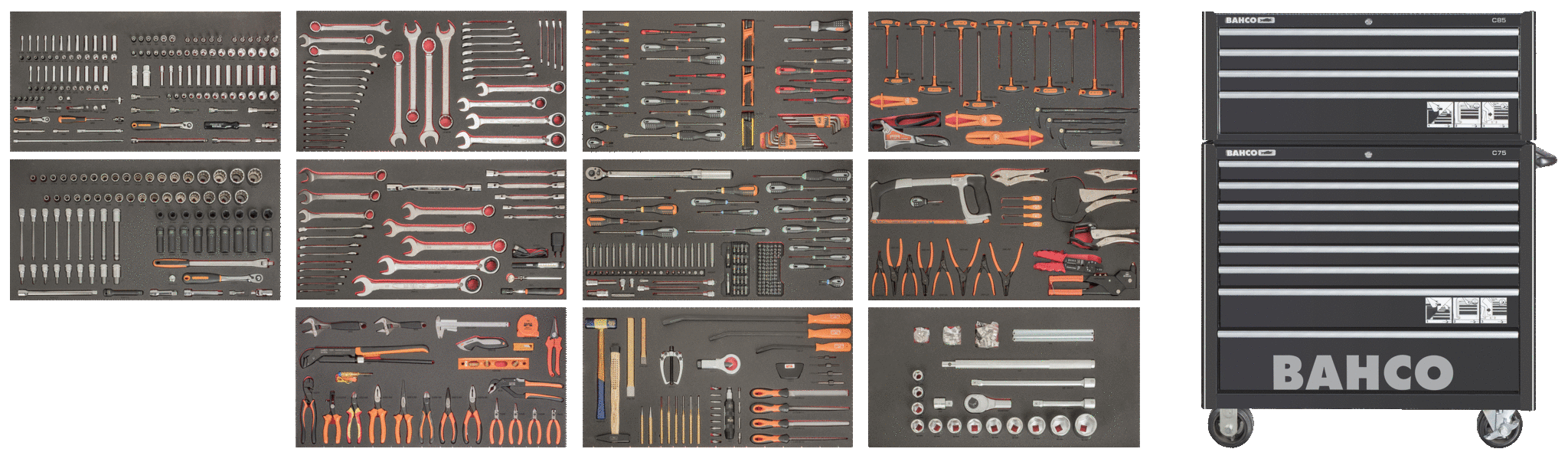 Tool Trolley General Purpose Tool Kit - 758 pcs