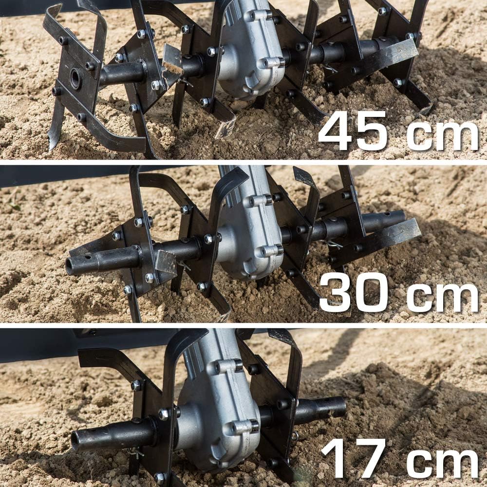 IKRA electric tiller FEM 1500, flexible working width 17-45cm, very efficient, 1500W