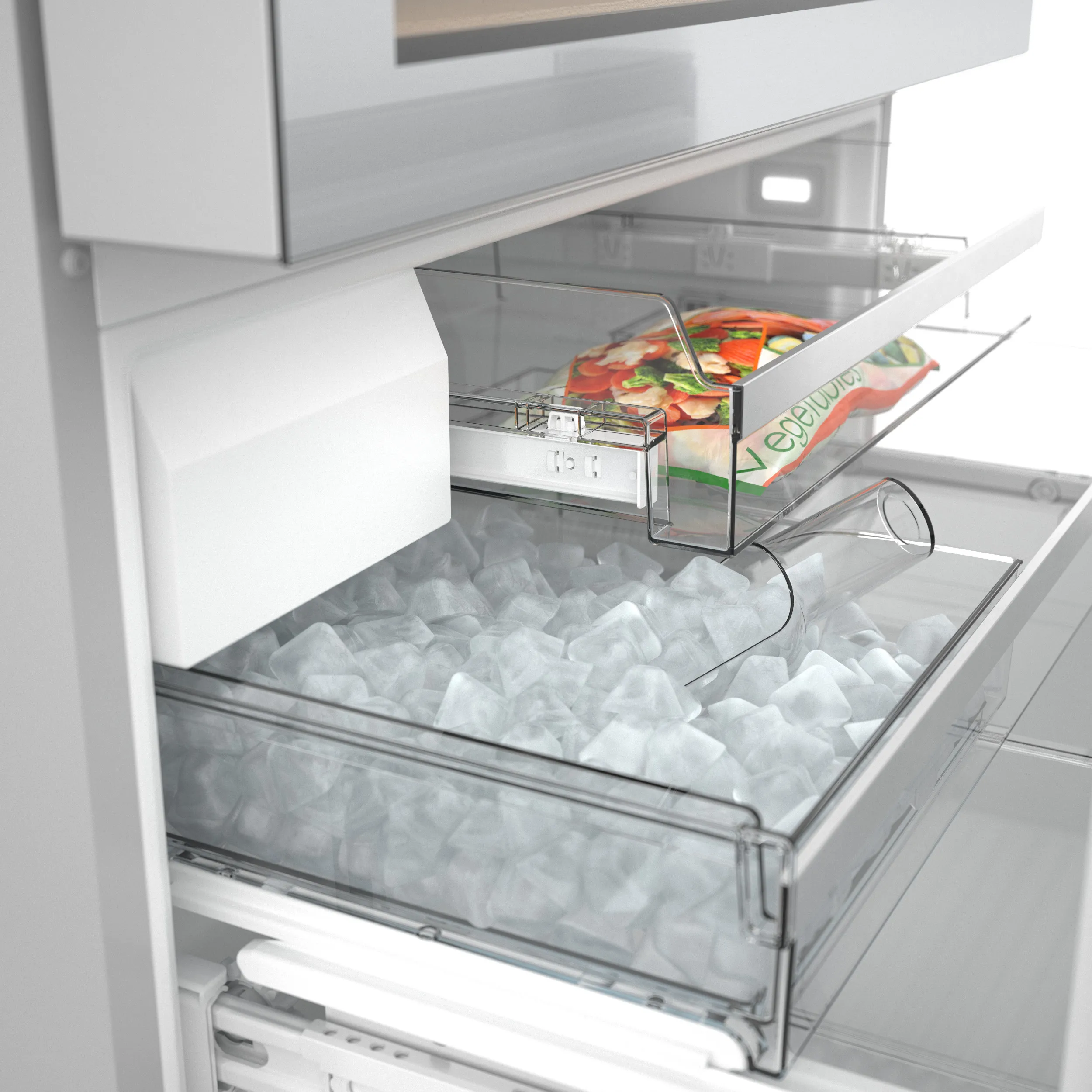 Bosch B36CL81ENG 800 Series French Door Bottom Mount Refrigerator, Glass door 36'' Stainless Steel