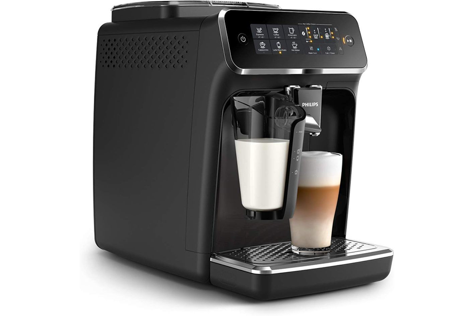 Philips 3200 Series Fully Automatic Espresso Machine with LatteGo, Black