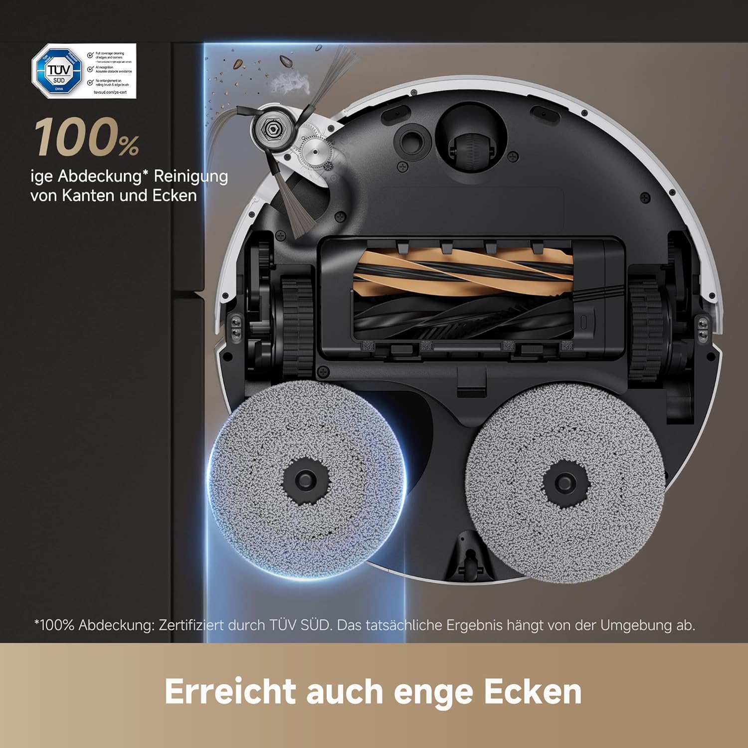 DREAME X50 Ultra Complete Saugroboter mit Wischfunktion,20.000Pa Saugkraft,6 cm Hindernisfreiheit, mit Wischfunktion&Hebarem Wischmopp,KI-Hindernisvermeidung und 360° Navigation