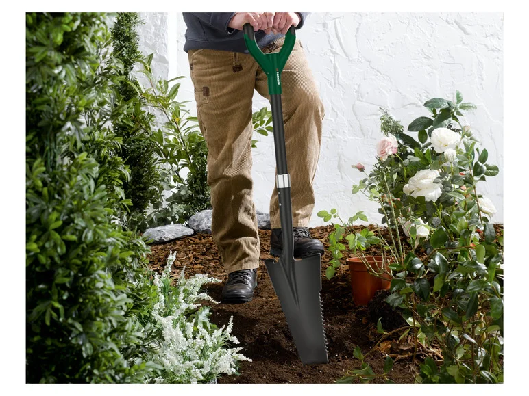 PARKSIDE Bêche avec scie à racines ou Pelle avec lame ondulée