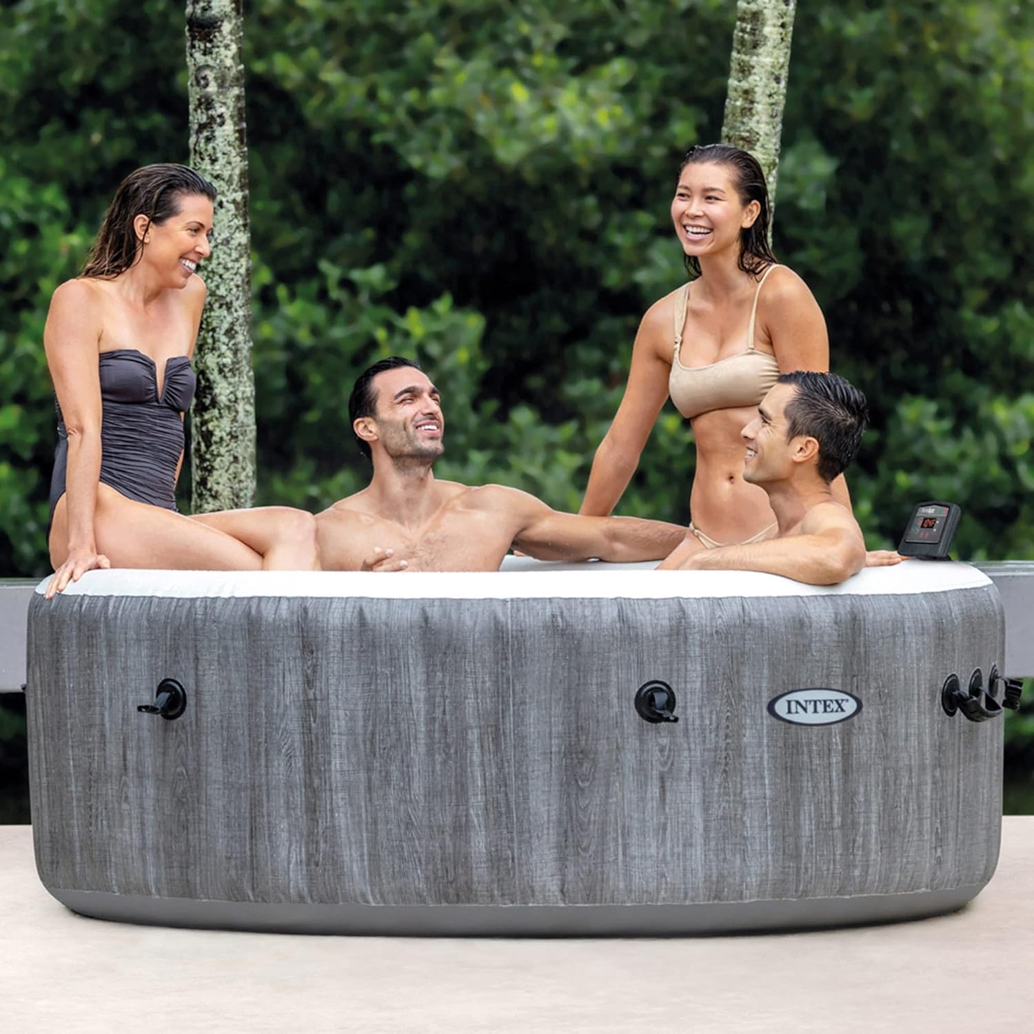 Intex Greywood Deluxe 28440EX Inflatable SPA 4 Person 795 Litres