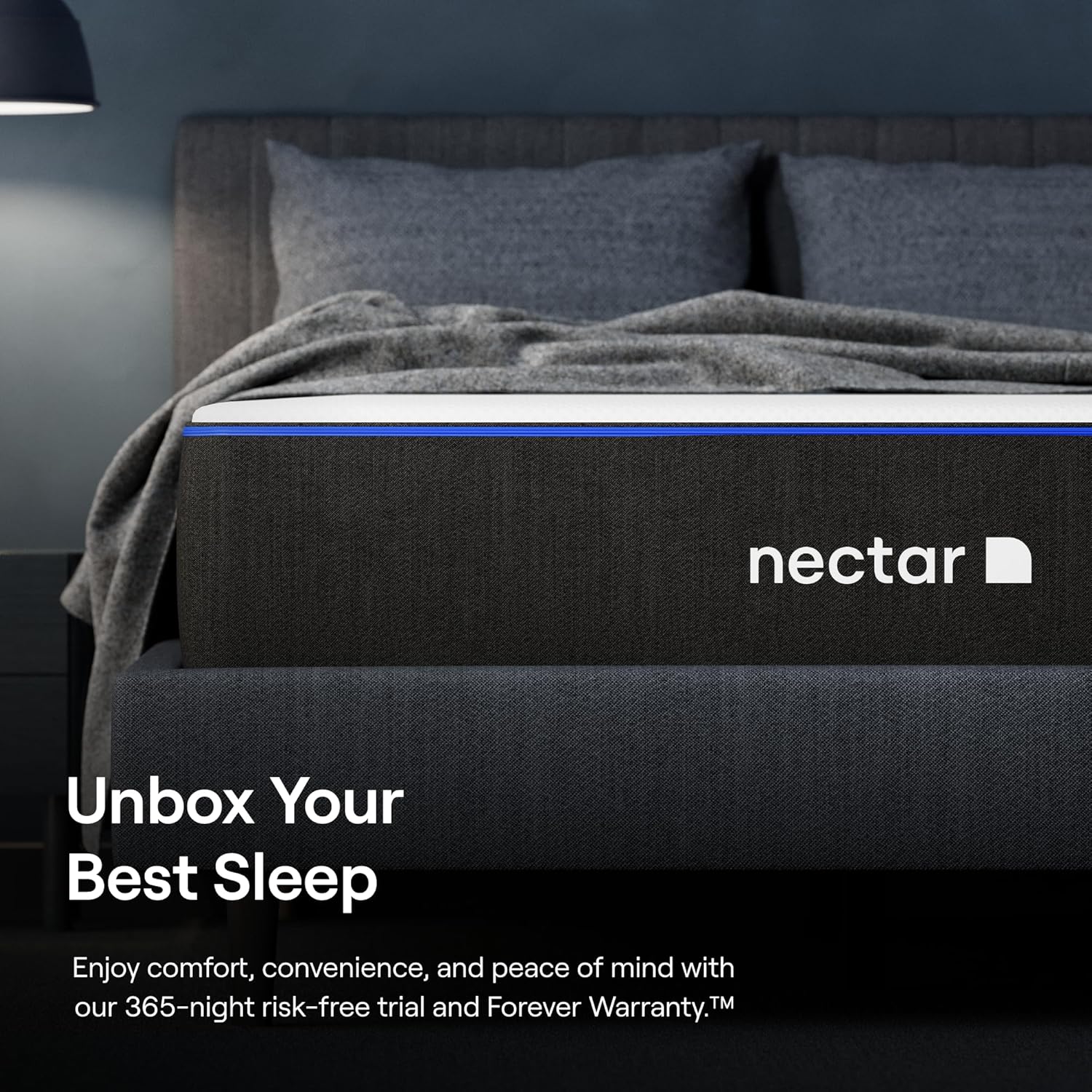 Nectar King Mattress 25 cm - Medium-Firm Memory Foam - Quilted Cooling Cover