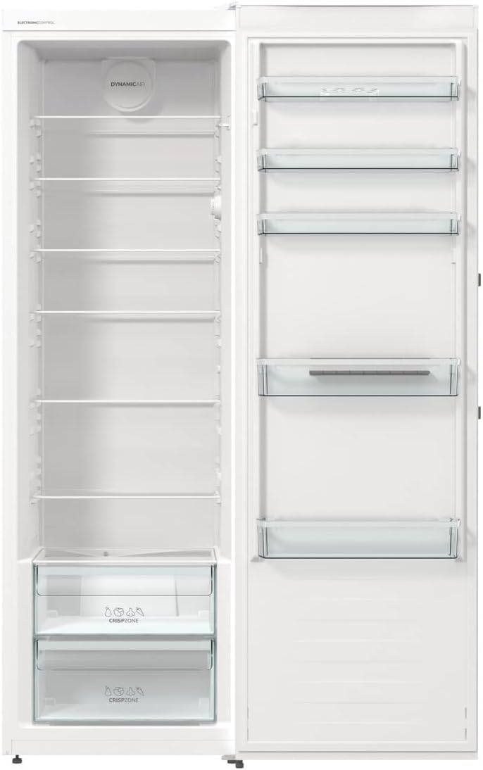 Gorenje R 619 EEW5Kühlschrank / 185cm / Umluft-Kühlsystem/Schnellkühlfunktion/Kühlteil 398 Liter/weiß [Energieklasse E]