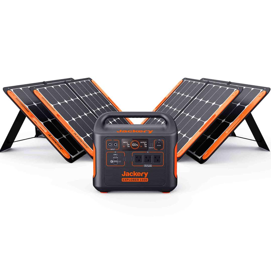 Jackery Solar Generator 1500 (Jackery 1500 + 4 x SolarSaga 100W)