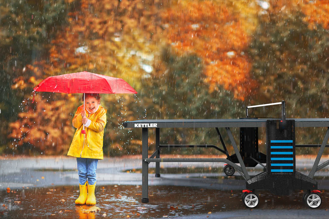 Outdoor 10 Table Tennis Table 4-Player Bundle