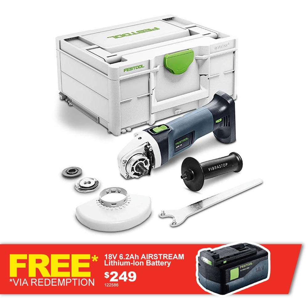 FESTOOL 18V Brushless 125mm Angle Grinder AGC 18-125 EB-Basic 576825