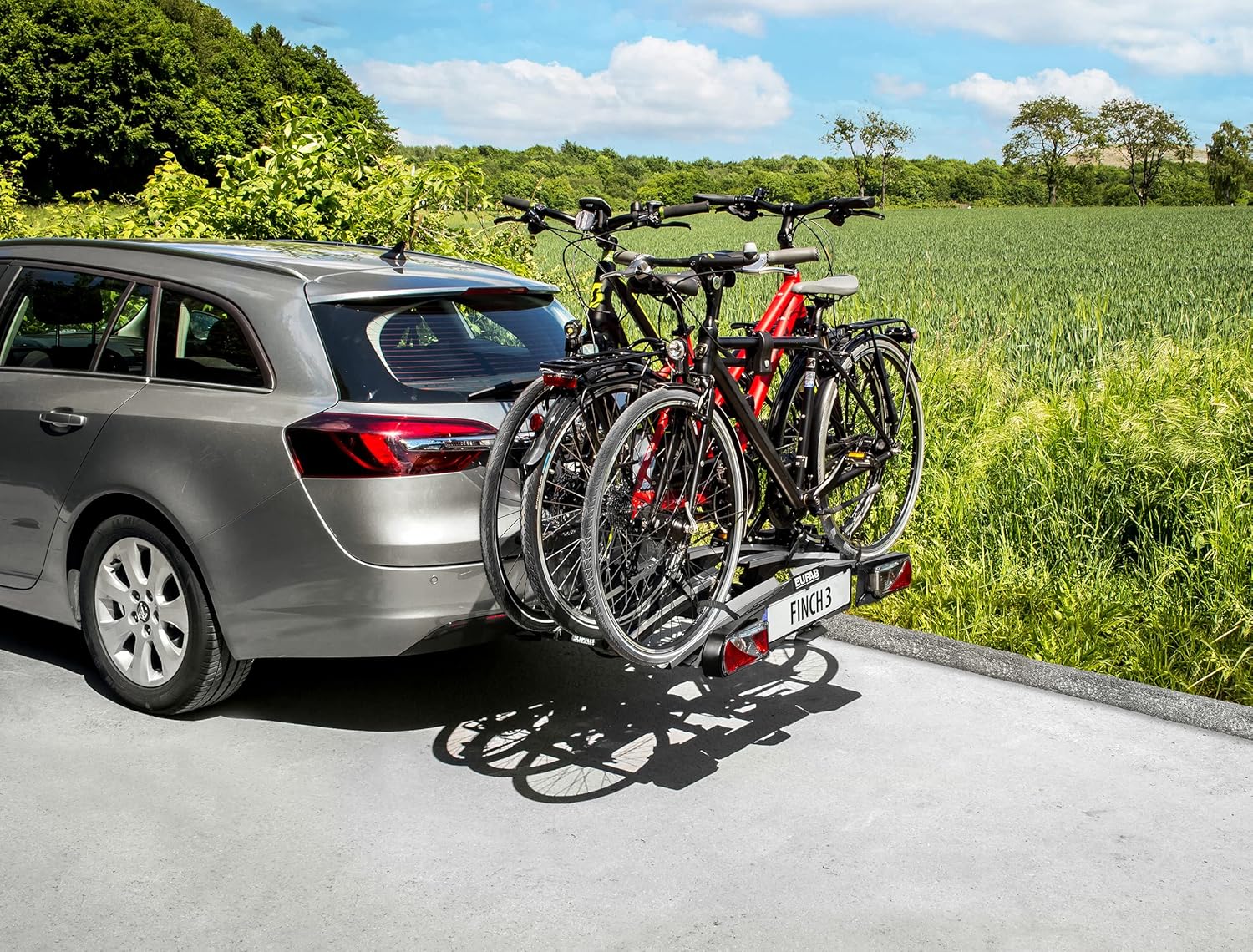 EUFAB 11598 FINCH Bicycle Carrier for 3 Bicycles