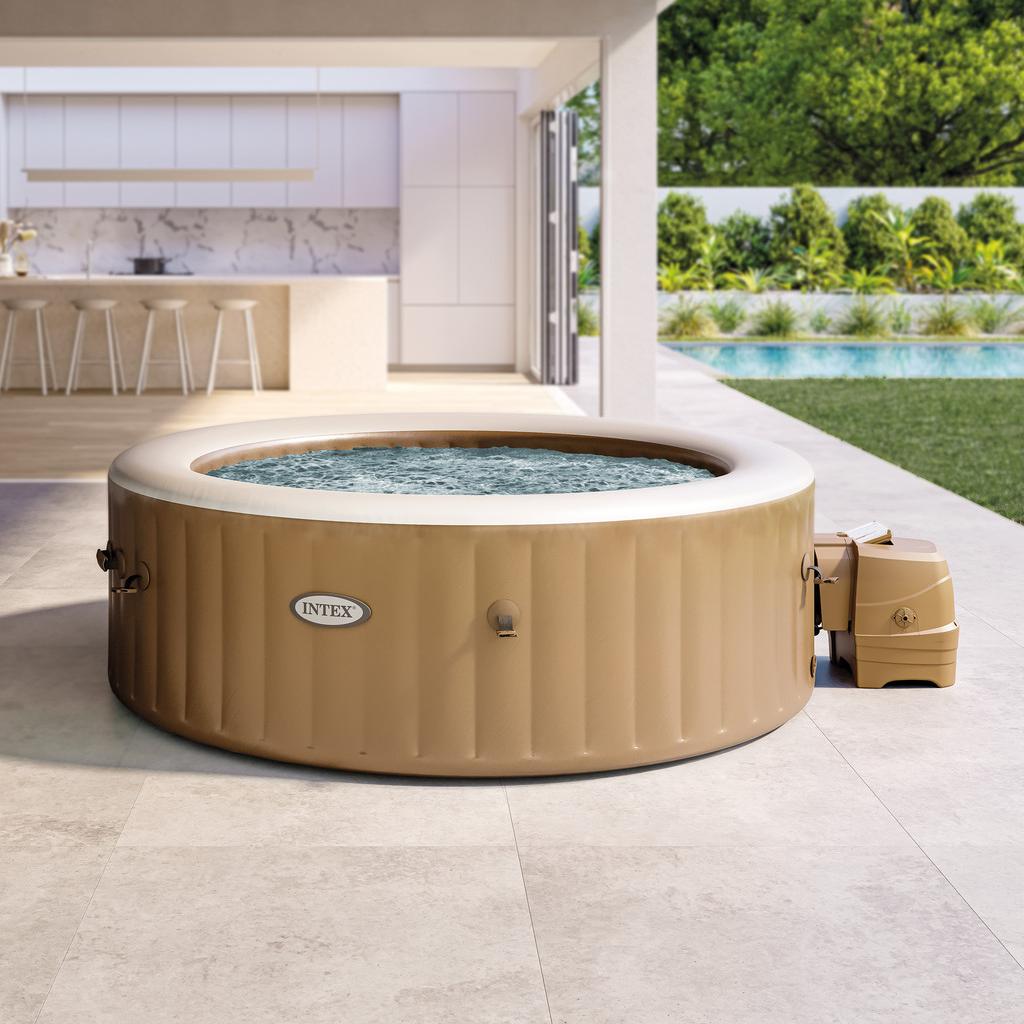 INTEX 28428EX Inflatable Spa. Beige. 4-8 People