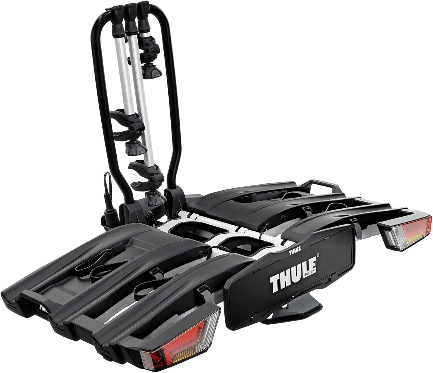 Thule EasyFold XT Fahrradträger für Anhängerkupplung 2 Fahrräder silber