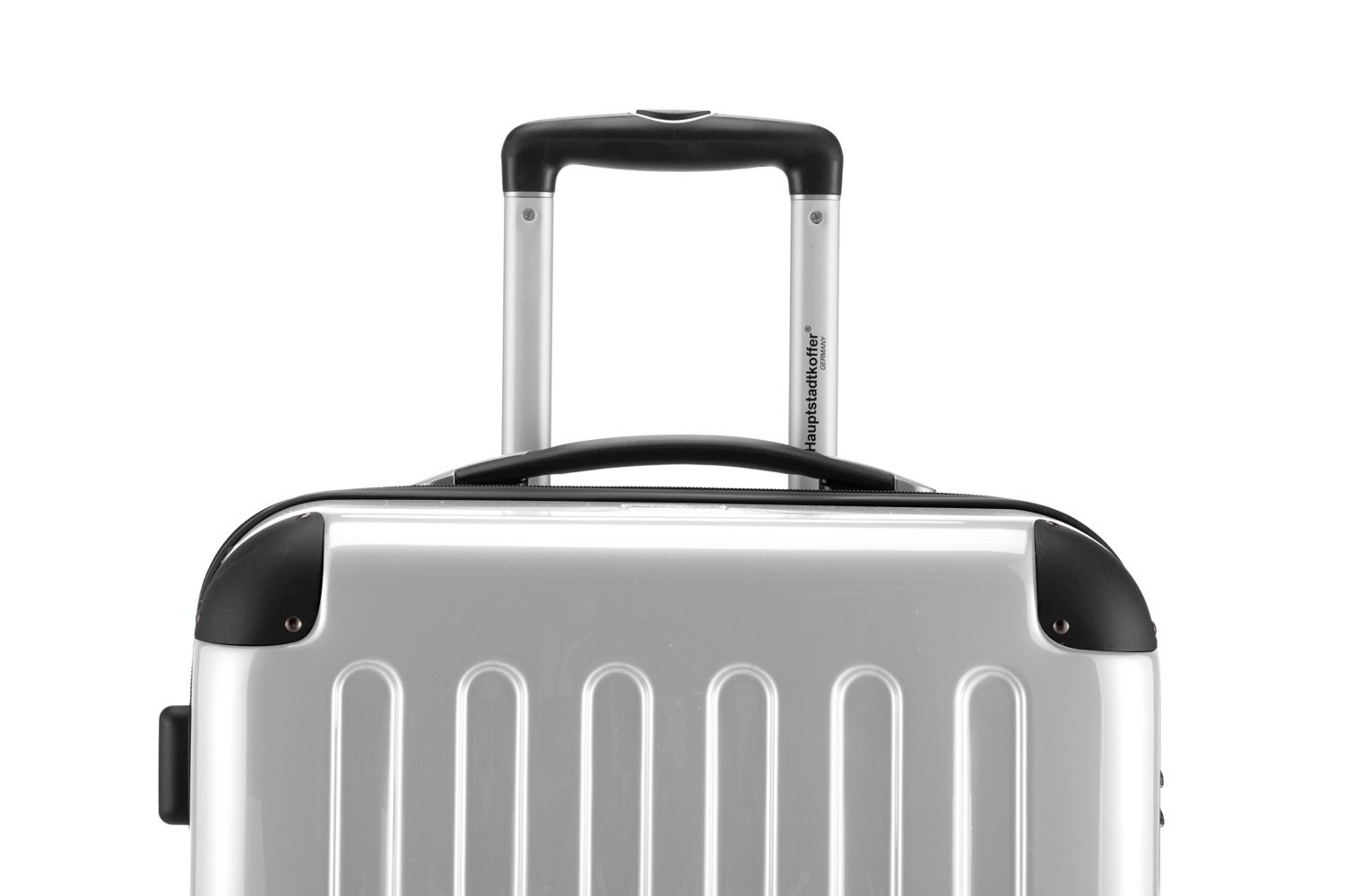 Alex - suitcase hard shell glossy black, 75 cm, 119 litres