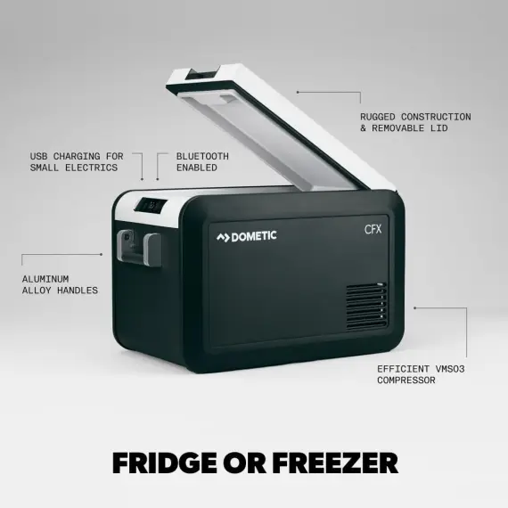Dometic CFX Portable Electric Refrigerated Freezer, AC/DC or solar powered