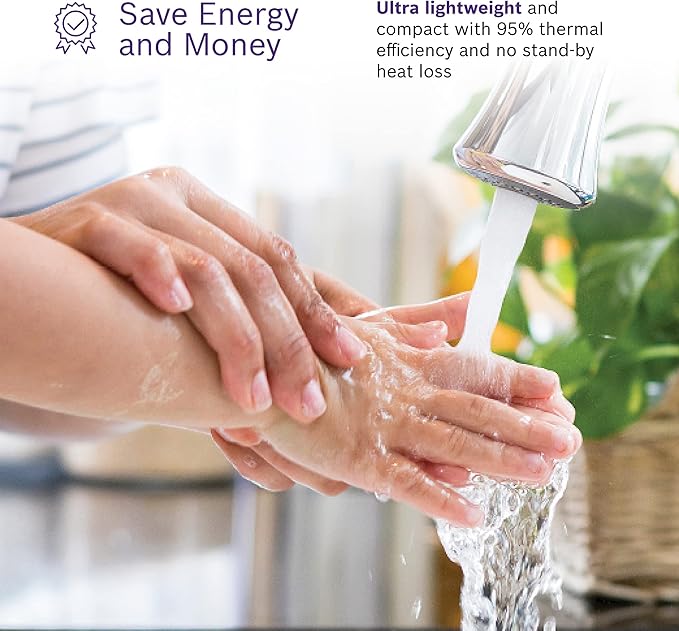 Bosch Thermotechnology Tronic 6100 Electric Tankless Water Heater, 27 kW, White