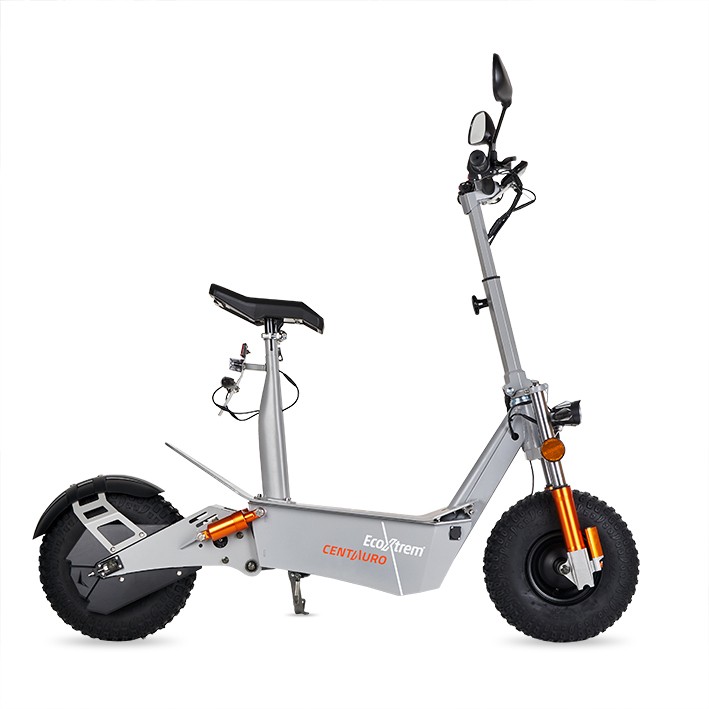 PATINETE ELCTRICO CENTAURO MATRICULABLE GRIS CON ASIENTO Y PANTALLA LCD XXL