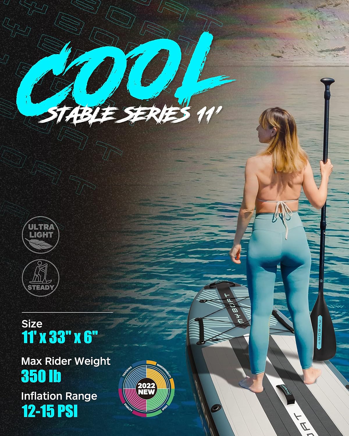 11'6×34×6 Extra Wide Inflatable Paddle Board