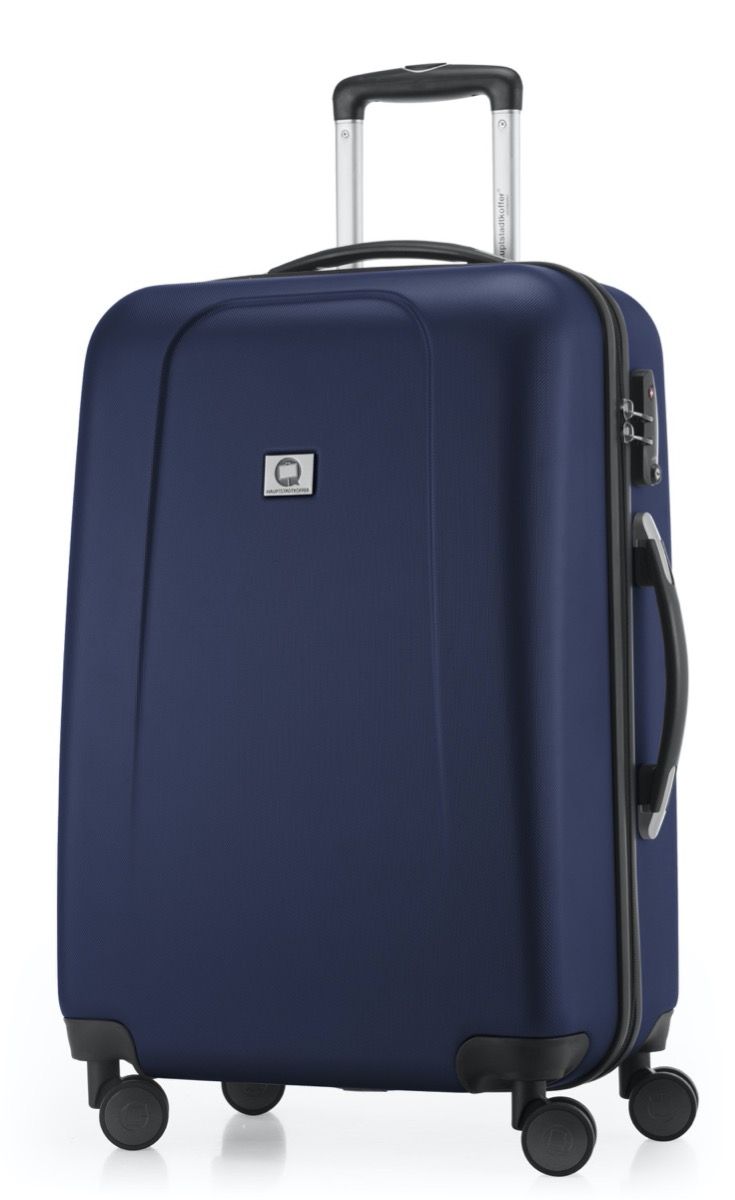 Wedding - Suitcase hard shell cyan blue matt, TSA, 75 cm, 103 litres