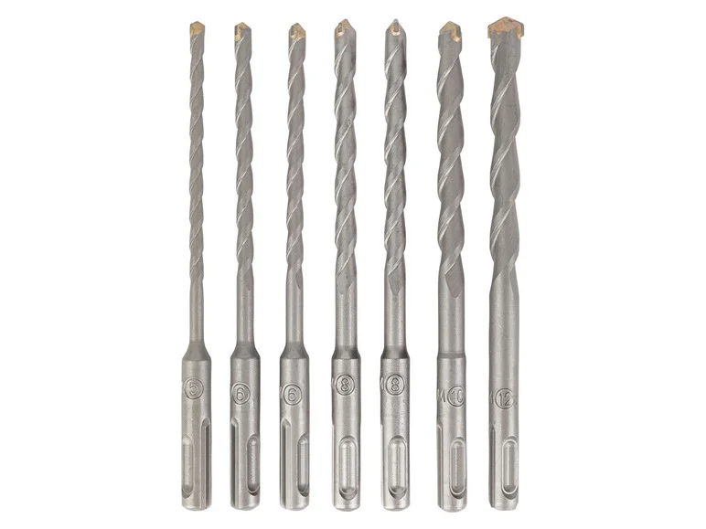 PARKSIDE Set de forets à marteau SDS PBS 7 A2 / Set de burins courts SDS PRMS 4 A1