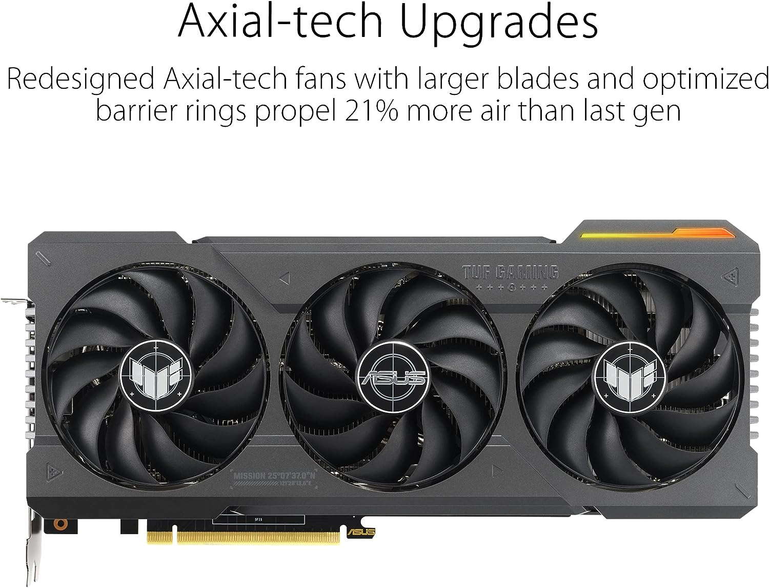 ASUS TUF Gaming GeForce RTX 4070 12GB GDDR6X OC Edition Gaming Graphics Card (NVIDIA GeForce RTX4070 DLSS 3, PCIe 4.0, 1x HDMI 2.1, 3X DisplayPort 1.4a, TUF-RTX4070-O12G-GAMING)