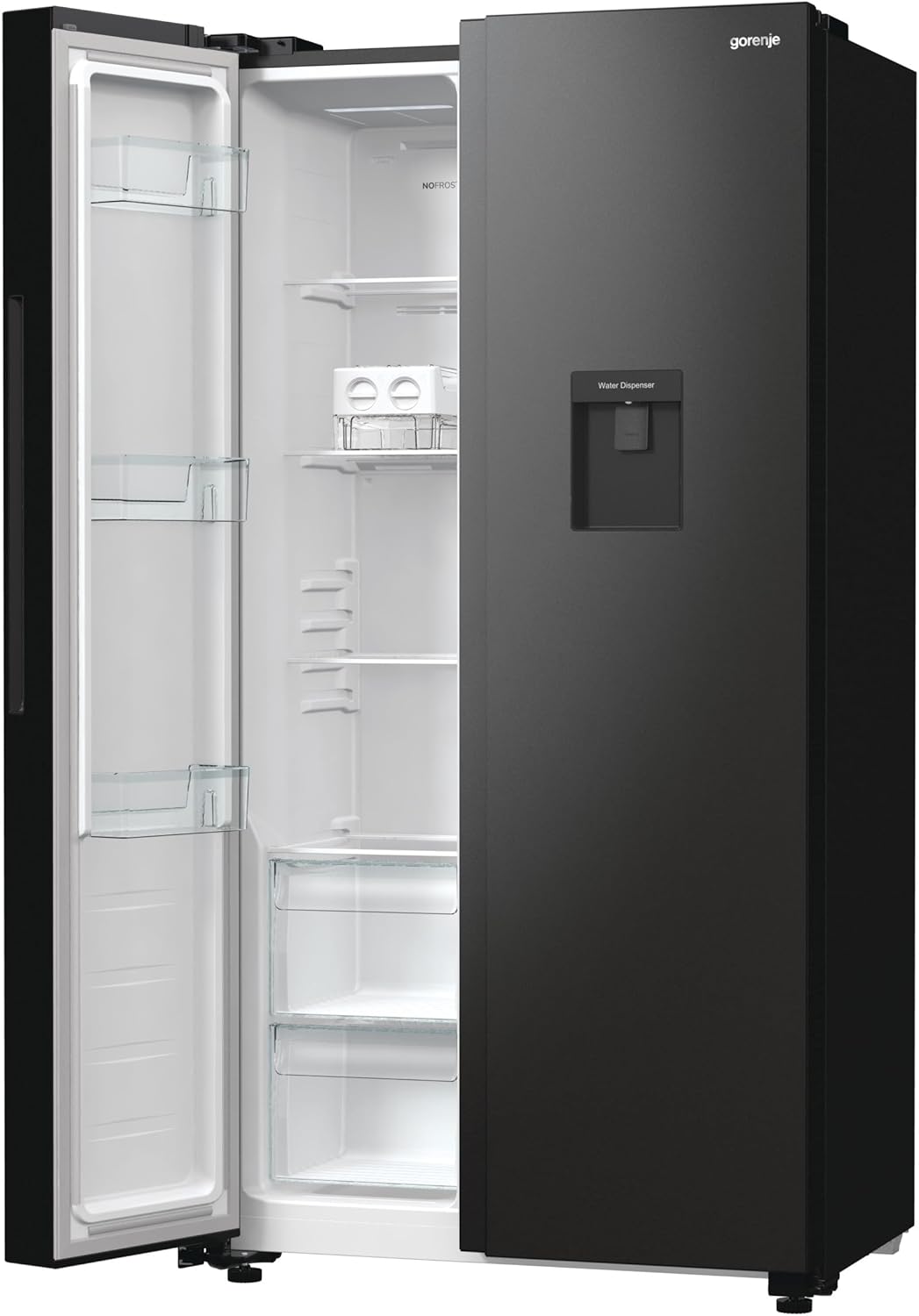 Gorenje NRR 9185 EAXLWD Side by Side Fridge-Freezer, Made in Europe, EEK E, NoFrostPlus, Inverter Compressor, Crisp Zone, ConvertActive Zone, FastFreeze, 70 Inch, Stainless Steel [Energy Class E]