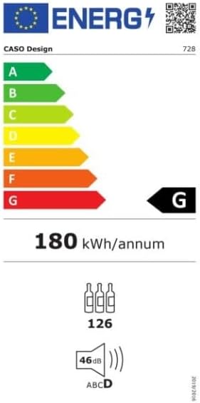 Caso WineComfort 380 Smart - Wine Refrigerator [Energy Class G]