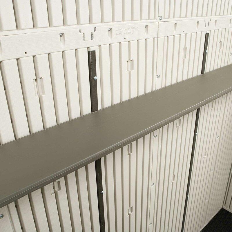 8 Ft. W x 10 Ft. D Plastic Traditional Storage Shed