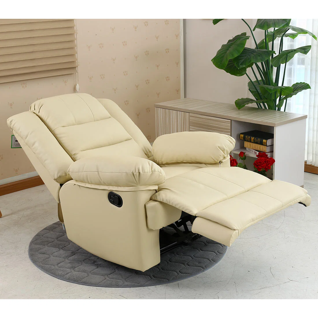 Manual Leather Match Manual Recliner