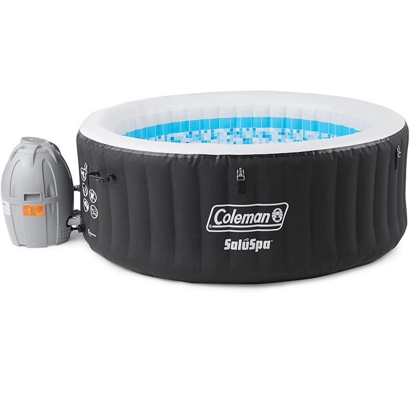 SaluSpa Inflatable Hot Tub | Portable Hot Tub W/ Heated Water System & Bubble Jets | Fits up to 6 People