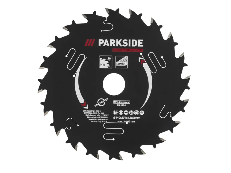 PARKSIDE PERFORMANCE Lame de scie circulaire, 140 mm