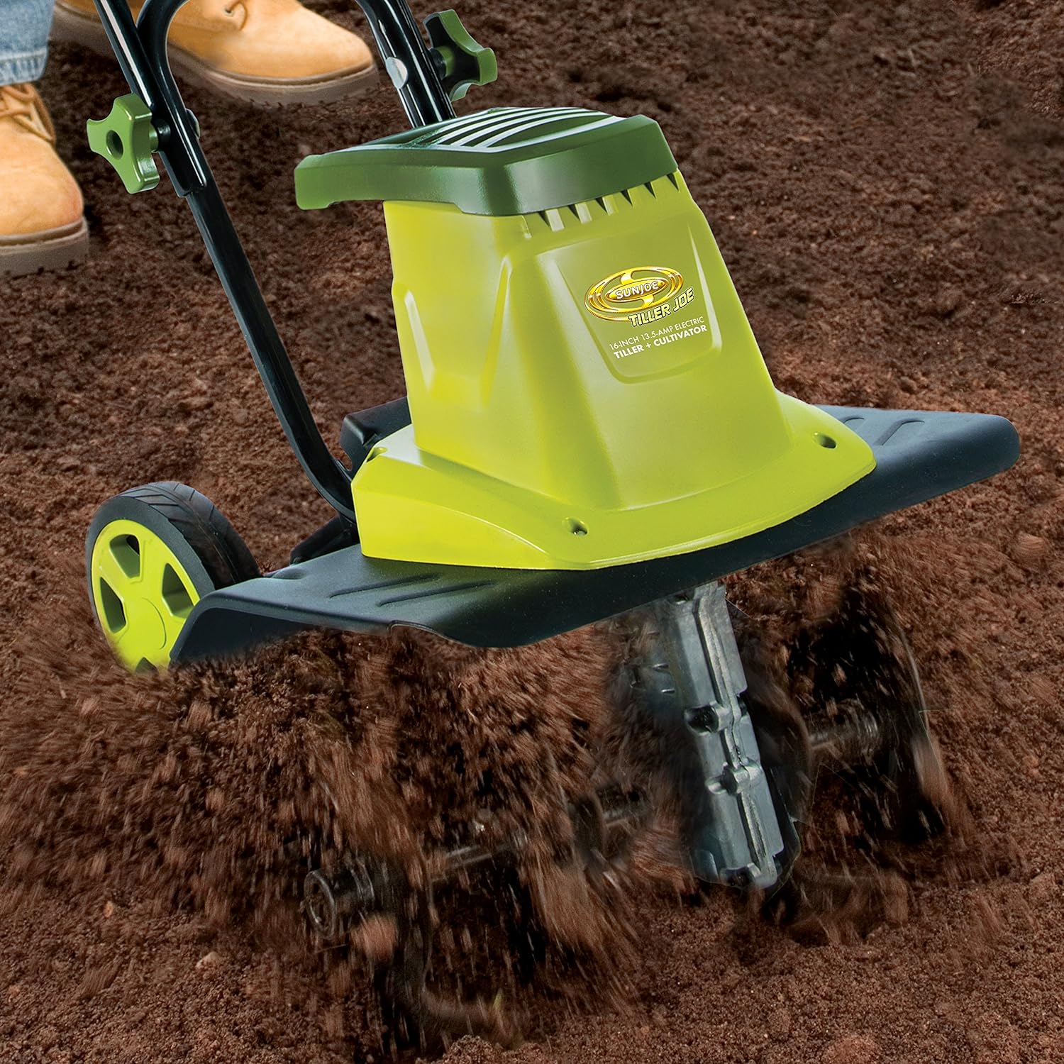 Sun Joe TJ604E 16-Inch 13.5 AMP Electric Garden Tiller/Cultivator