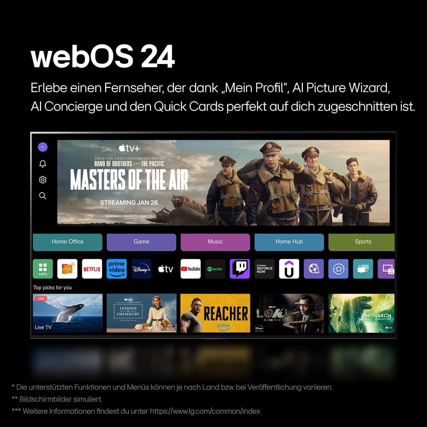 LG OLED77B4ELA TV 195 cm (77 Inch) OLED TV (α8 4K AI Processor, webOS 24, Dolby Vision, up to 120Hz) [Model Year 2024] [Energy Class F]