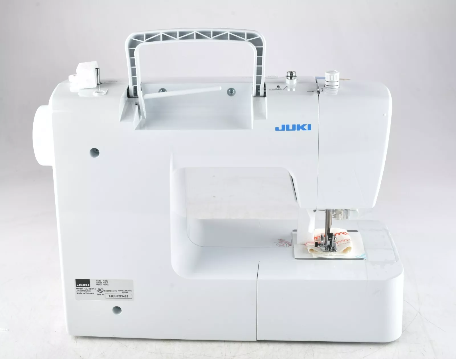 Juki HZL-80HP-B Machine à Coudre Electronique, Métal, Blanc, 40 x 18,8 x 29 cm