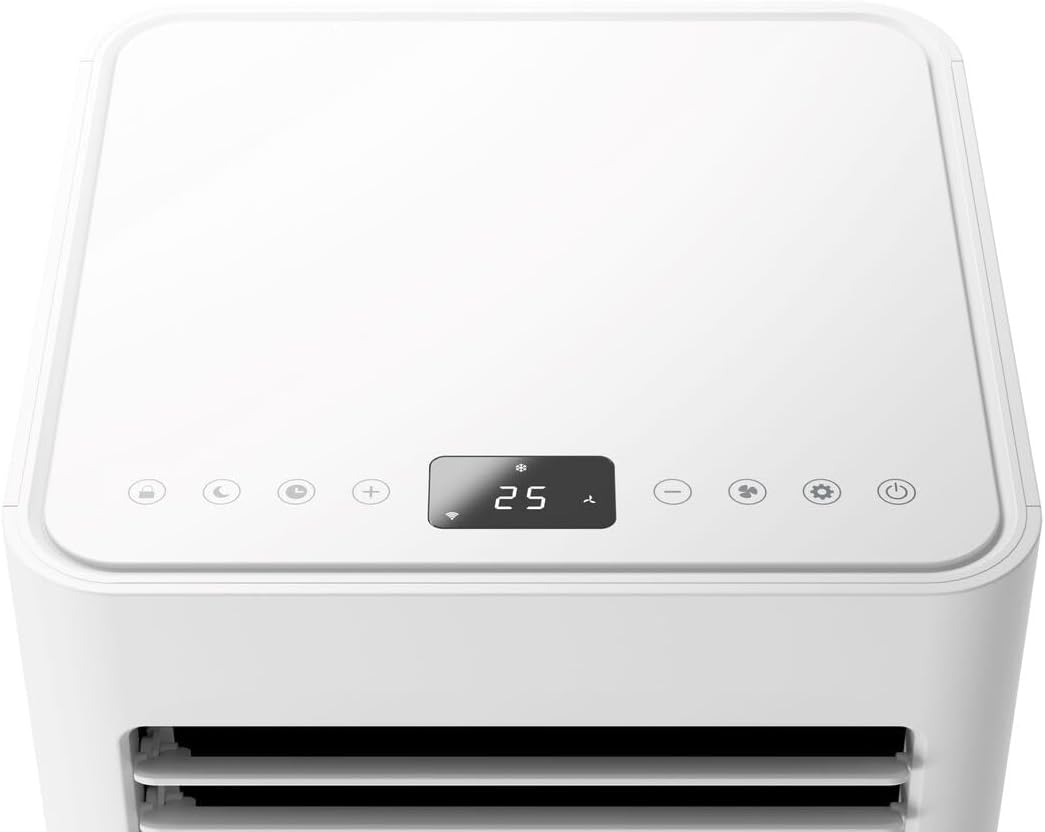 Olimpia Splendid, Dolceclima 12 Wifi Climatiseur Portatif 12.000 BTU/h, Classe A, Puissance 2,9 kW, Fonctions de refroidissement, déshumidification, ventilation, Wifi intégré [Classe énergétique A]