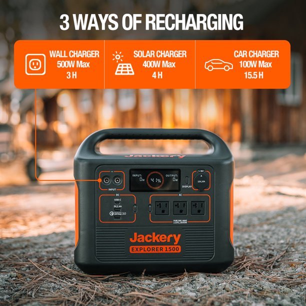 🔥2023🔥Jackery 1800 Watts Continuous/3600W Peak Output Portable Solar Generator SG1500 with 4 Solar Panels