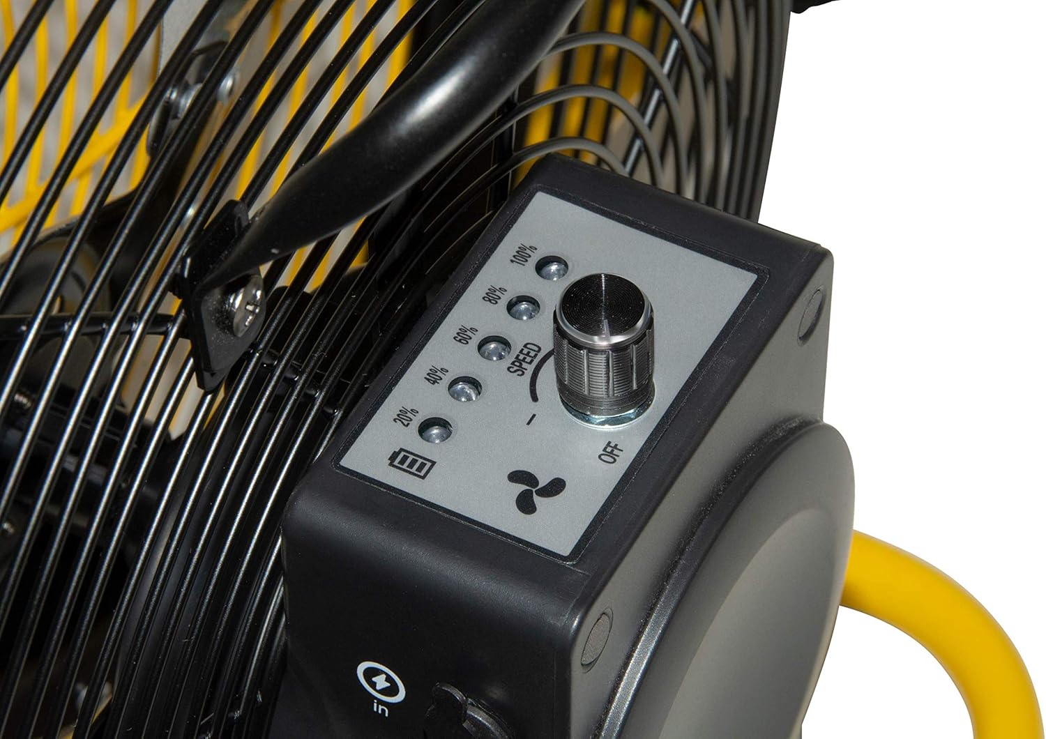 Rechargeable Indoor/Outdoor Fan with USB Port, Variable Speeds, 12