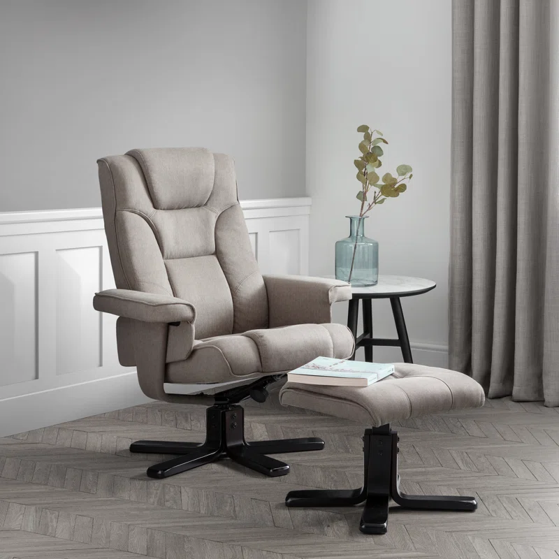 Guillot Swivel Recliner with Footstool