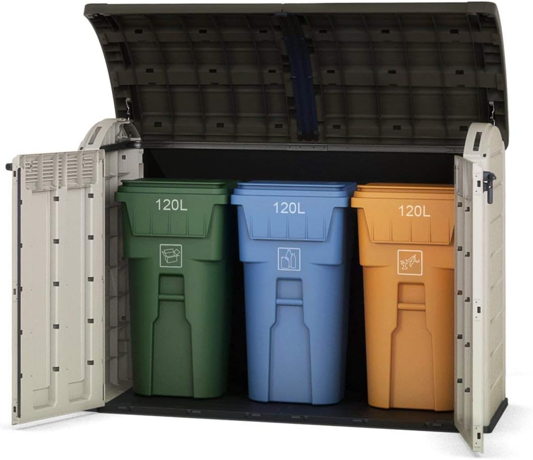 Keter Porta Attrezzi Store It Out Ultra Beige/Marrone In Resina Cm 177X113X134 H