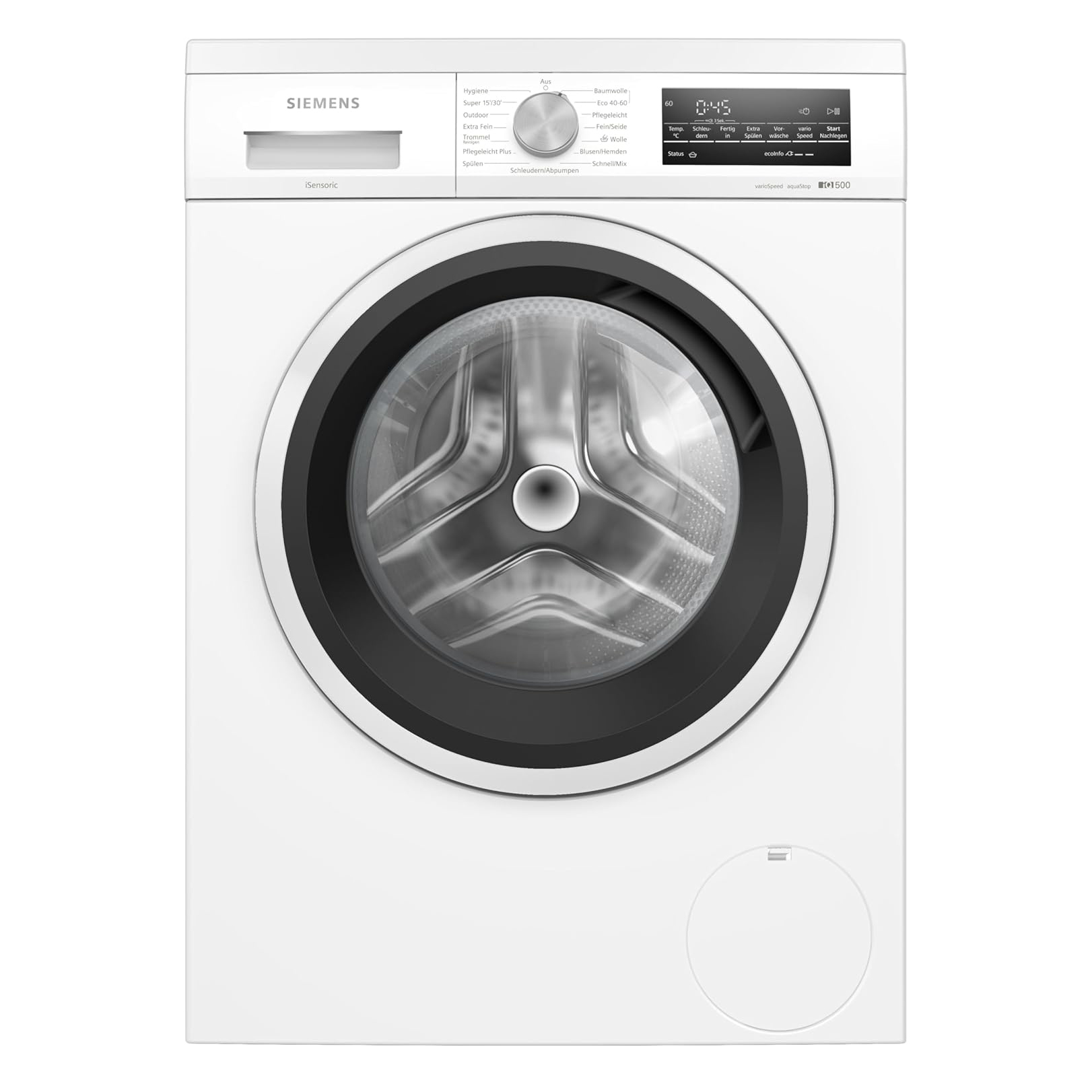 Siemens WU14UT42, iQ500 Waschmaschine, 9kg, 1400 UpM, Unterbaufähig, Extra stromsparend und leise, varioSpeed für kürzere Programme, LED-Display, Outdoor-Programm, Nachlegefunktion, aquaStop [Energieklasse A]