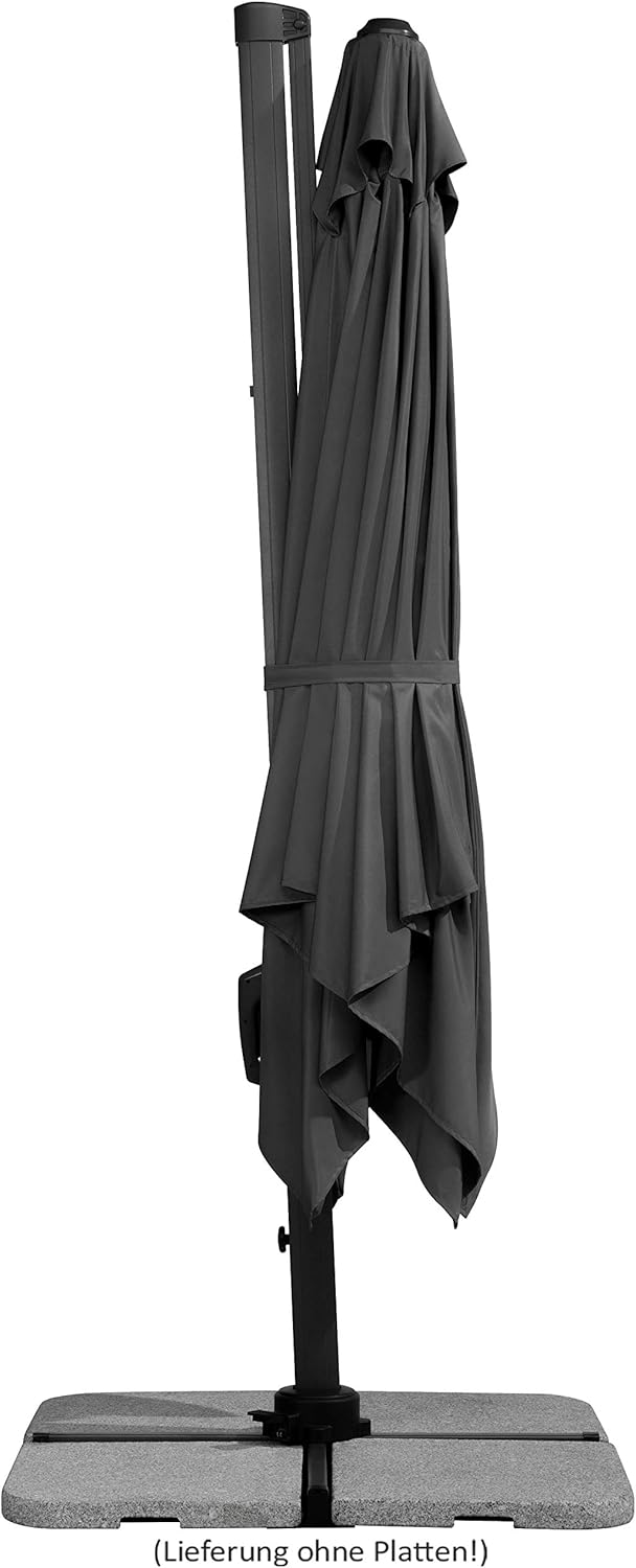 Schneider Rhodes Twist Parasol Approx. 300 x 300 cm Anthracite