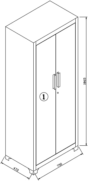 VITO Männerküche - Werkstatteinrichtung Set mit Schubladen 16-TLG