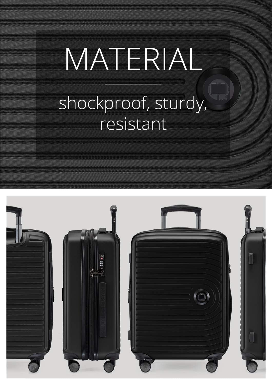 Hauptstadtkoffer Mitte - Hand Luggage 55X40X23, TSA, 4 Wheels, Travel Suitcase, Hardside Suitcase, Rolling Suitcase, Hand Luggage Suitcase, Cabin Luggage Suitcase