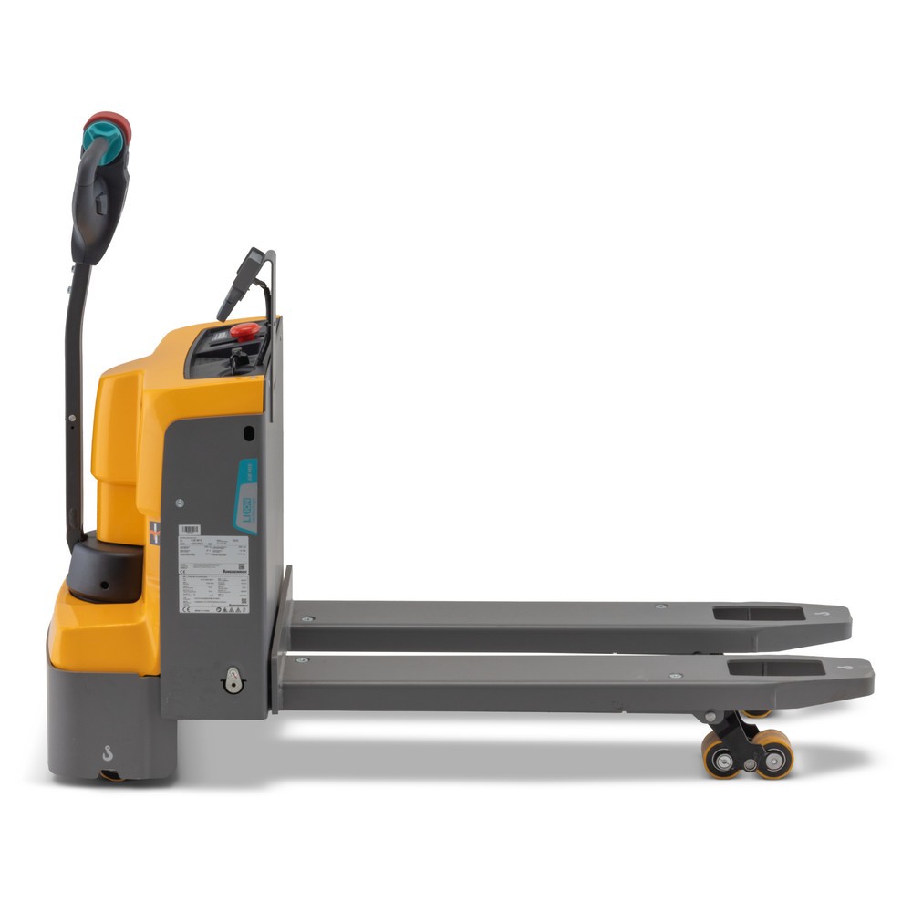 Jungheinrich EJE M13 electric pallet truck with scales, capacity 1,300 kg, lithium-ion