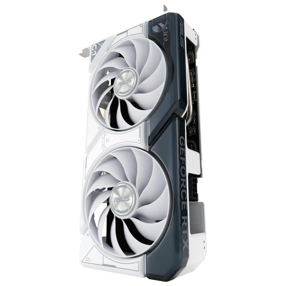 ASUS Dual GeForce RTX 4060 Ti White OC Edition 8GB GDDR6 Gaming Graphics Card, White (Nvidia GeForce RTX4060Ti DLSS 3, PCIe 4.0, 1x HDMI 2.1, 3x DisplayPort 1.4a, DUAL-RTX4060TI-O8G-WHITE)