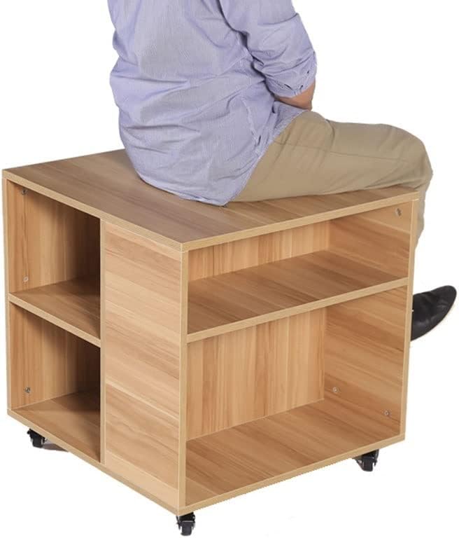 Drucker Regal Druckerständer, abnehmbares Lagerregal, Lagerschrank, Aktenregal, 23,62-Zoll-Druckerständer mit Rädern, Bücherregal für Büro, Schlafzimmer und Küche, Desktop-Druckerständer (Farbe: B)