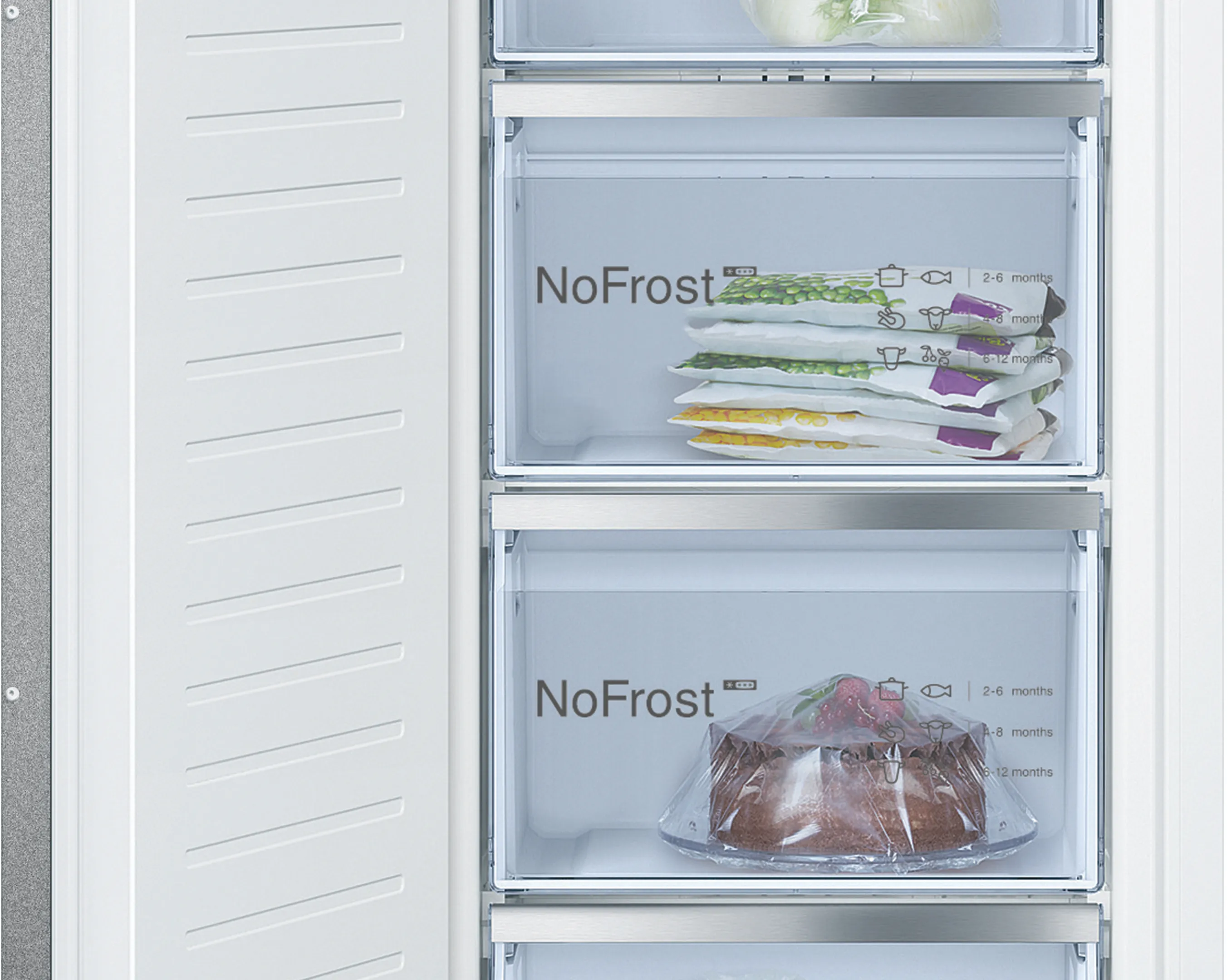 Bosch Serie 6 Einbau-Gefrierschrank 177.2 x 55.8 cm Flachscharnier mit Softeinzug