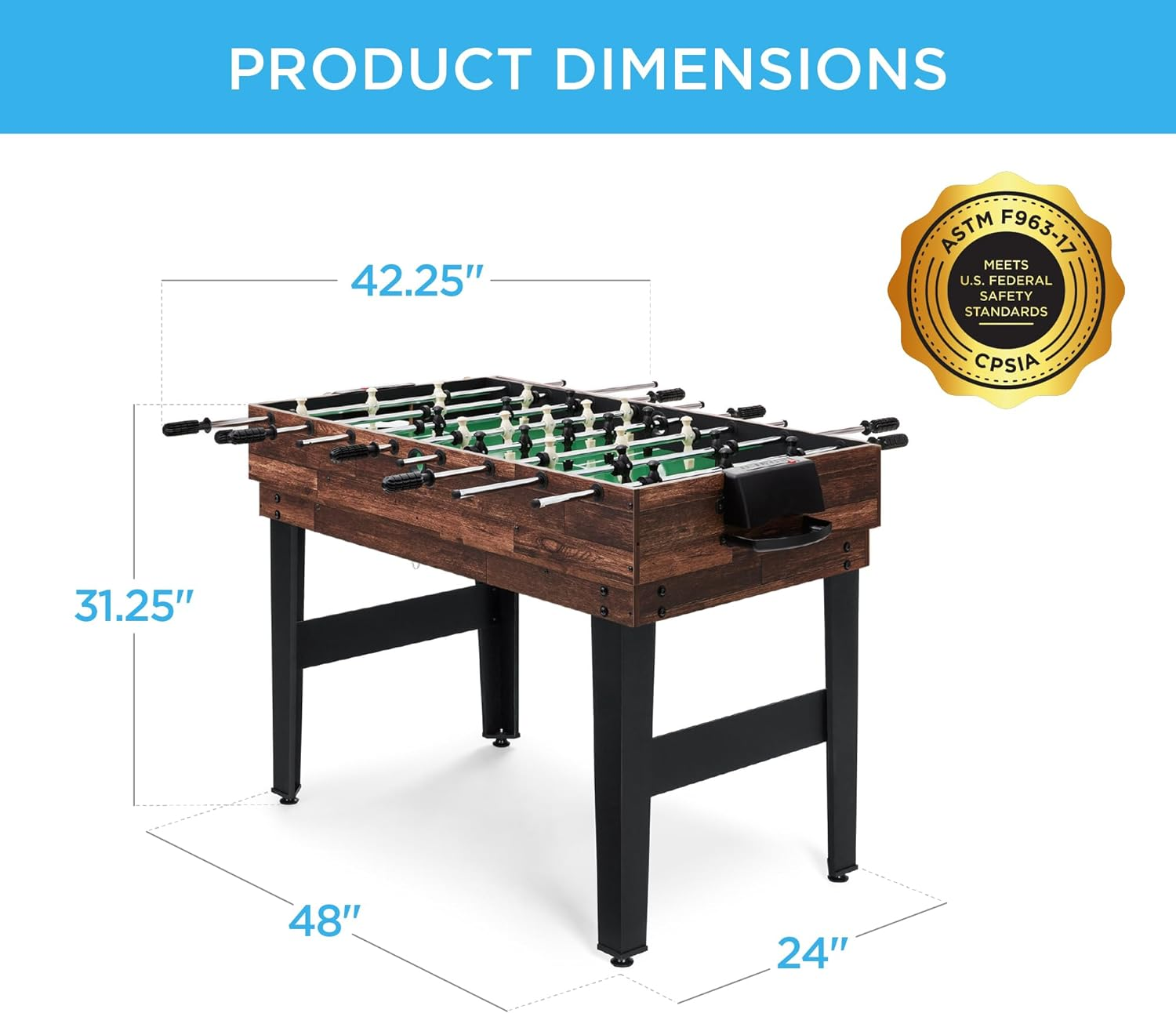 Best Choice Products 2x4ft 10-in-1 Combo Game Table Set for Home, Game Room, Friends & Family w/Hockey, Foosball, Pool, Shuffleboard, Ping Pong, Chess, Checkers, Bowling, and Backgammon