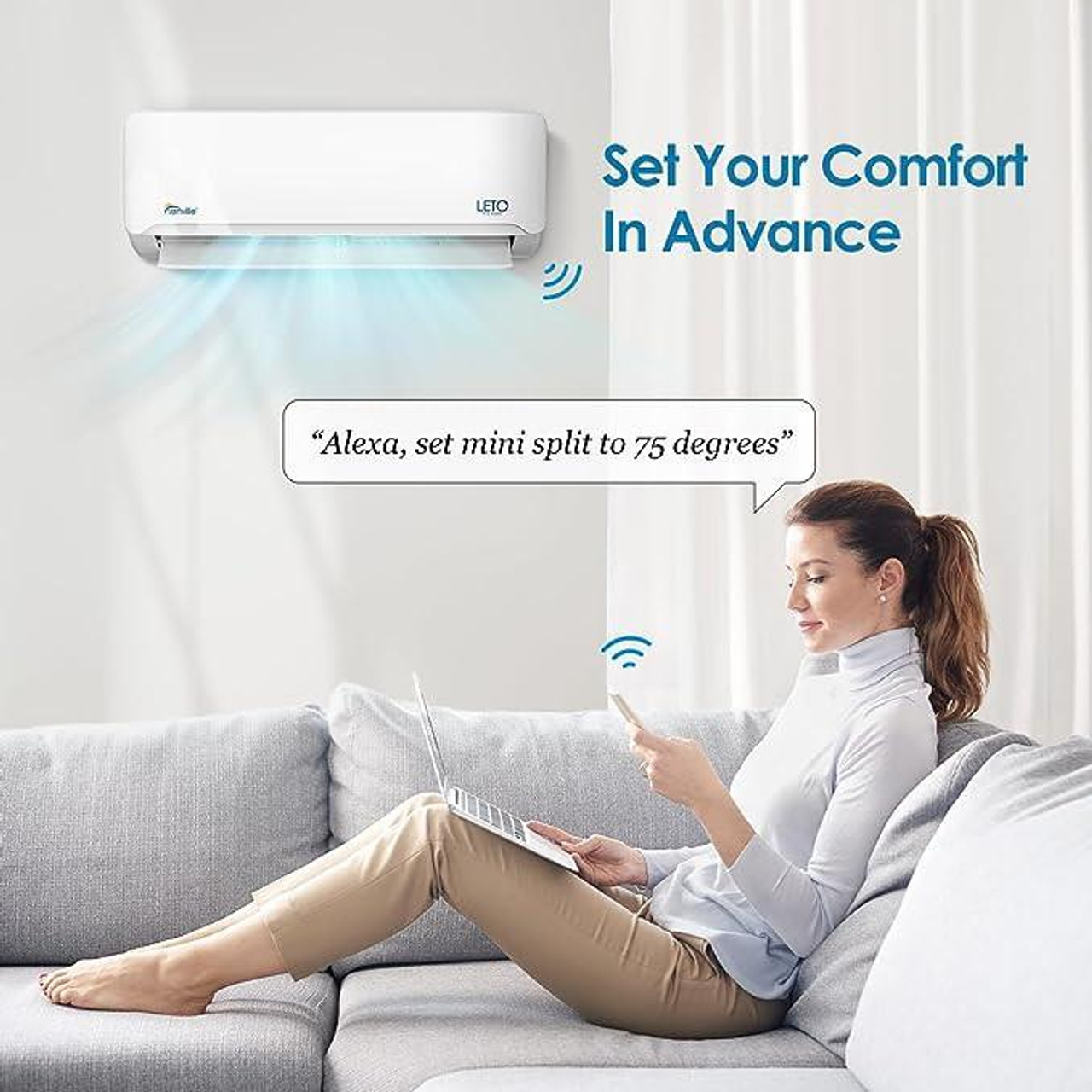 24000 BTU Mini Split Air Conditioner - Heat Pump - SENL/24CD